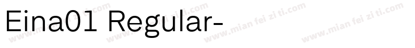 Eina01 Regular字体转换